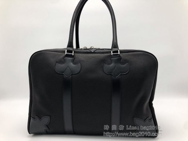 chrome hearts包 925純銀 蹂躪小牛皮 克羅心十字架款旅行包  gjc1581